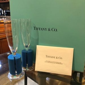 NWT Set of 12 Tiffany & Co. champagne flutes